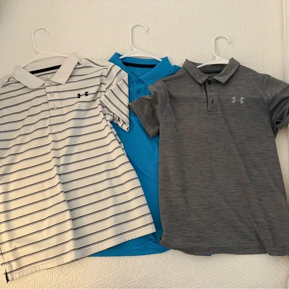 Under Armor Youth Large Polo Shirts - Picture 1 of 4